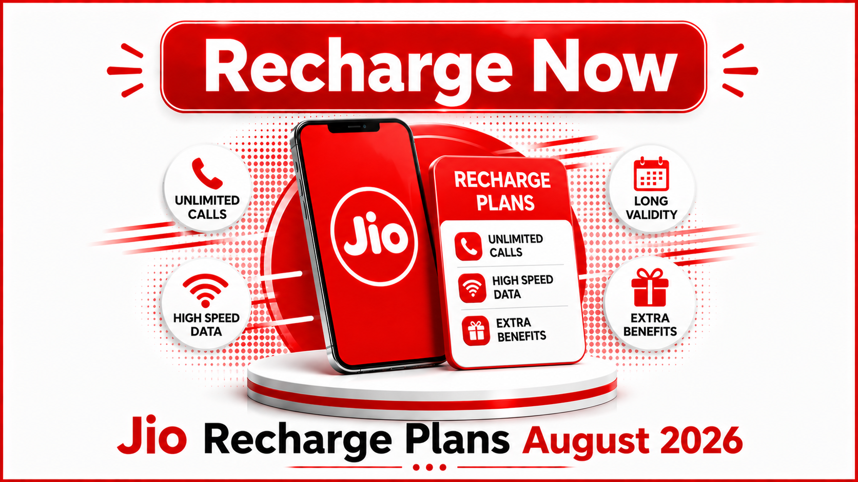 Jio Recharge Plans August 2026